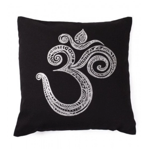 Generic Pack Of_2 Cotton Printed Cushion Cover Sets (Black, Size: 16x16 In)
