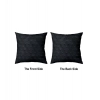 Dropship Pack Of_4 Polyester Printed Car Pillow Sets (Black, Size: 12x12 In)