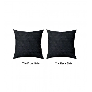 Generic Pack Of_4 Polyester Printed Car Pillow Sets (Black, Size: 12x12 In)