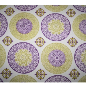 Generic Cotton Printed Curtains (Purple, Size: 54x90 In)