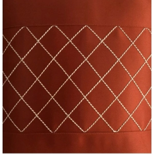 Generic Pack Of_4 Faux Leather Printed Car Pillow Sets (Brown, Size: 12x12 In)