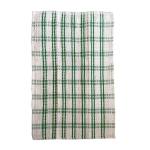 Generic Pack Of_6 Cotton Checkered Kitchen Towel Sets (Green)