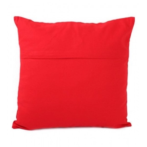 Generic Pack Of_2 Cotton Printed Cushion Cover Sets (Orange, Size: 16x16 In)