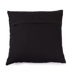 Generic Pack Of_2 Cotton Printed Cushion Cover Sets (Black, Size: 16x16 In)