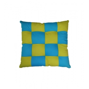 Generic Cotton Blended Solid Chair Cushions (Rama & Green, Size: 16x16 In)