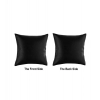 Dropship Pack Of_6 Polyester Solid Car Pillow Sets (Black, Size: 12x12 In)