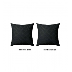 Generic Pack Of_4 Polyester Printed Car Pillow Sets (Black, Size: 12x12 In)
