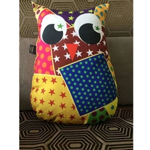 Generic Polyester Printed Fancy Kids Cushions (Multicolor, Size: 15x11 In)