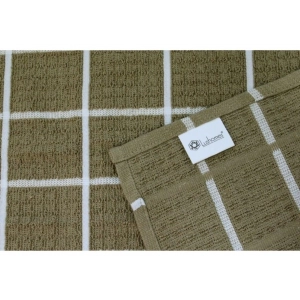 Generic Pack Of_6 Cotton Checkered Kitchen Towel Sets (Beige )