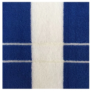 Generic Cotton Striped Bath Towels (Blue & White, Size: 30x59 In)