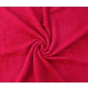 Generic Cotton Popcorn Weave Bath Towels (Red)