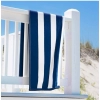 Dropship Cotton Solid Bath Towels (Blue &amp; White, Size: 36x71 In)