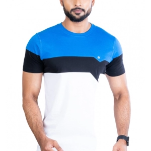 Generic Men's Casual Cotton Printed Round Neck Half Sleeve T-Shirt (Multicolor)