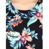 Dropship Women's Polyester Printed Sleeveless Above Knee Dress (Black - Multicolor)