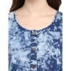 Dropship Women's Denim Tie &amp; Dye Sleeveless Above Knee Dress (Blue)