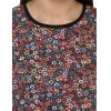 Dropship Women's Polyester Printed Sleeveless Knee-Length Dress (Multicolor)