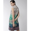 Dropship Women's Polyester Printed Sleeveless Above Knee Dress (Multicolor)
