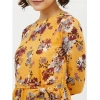 Dropship Women's Polyester Floral Long Sleeves Calf-length Dress (Multicolor)