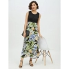 Dropship Women's Rayon Floral Sleeveless Calf-length Dress (Multicolor)