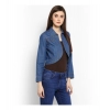 Women's Denim Solid 3-4th Sleeves Shrug (Blue) Women's Denim Solid 3-4th Sleeves Shrug (Blue)