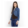 Women's Denim Solid 3-4th Sleeves Shrug (Blue) Women's Denim Solid 3-4th Sleeves Shrug (Blue)