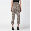 Dropship Women's Polyester Animal Print Elasticated Trousers (White - Yellow)