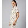 Dropship Women's Polyester Floral Short Sleeve Above Knee Dress (Multicolor)