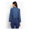 Women's Denim Solid 3-4th Sleeves Shrug (Blue) Women's Denim Solid 3-4th Sleeves Shrug (Blue)
