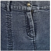 Dropship Women's Denim Tie Up Buttoned Skirt (Blue)