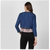 Women's Denim Ruffled Long Sleeves Shrug (Navy Blue) Women's Denim Ruffled Long Sleeves Shrug (Navy Blue)