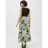 Dropship Women's Rayon Floral Sleeveless Calf-length Dress (Multicolor)