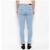 Dropship Women's Denim Distressed Buttoned Jeans (Blue)