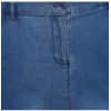 Dropship Women's Denim Washed Buttoned Skirt (Blue)