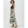 Dropship Women's Rayon Floral Sleeveless Calf-length Dress (Multicolor)