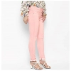 Dropship Women's Denim Solid Buttoned Jeans (Pink)