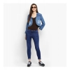 Women's Denim Smocking 3-4th Sleeves Shrug (Blue) Women's Denim Smocking 3-4th Sleeves Shrug (Blue)