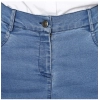 Dropship Women's Denim Washed Buttoned Skirt (Blue)