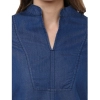 Women's Denim Solid Bell Sleeve Regular Top (Blue Denim) Women's Denim Solid Bell Sleeve Regular Top (Blue Denim)