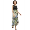 Dropship Women's Rayon Floral Sleeveless Calf-length Dress (Multicolor)