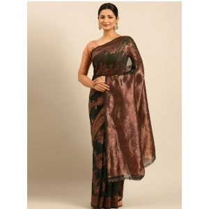 Generic Women's Cotton Woven Design Saree With Unstitched Blouse 5.5Mtr (Green)
