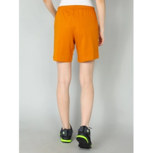 Generic Women's Cotton Solid Above Knee Shorts (Brown)