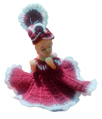 Laddu Gopal Tharad Dress Size: 0 To 6 (Maroon)