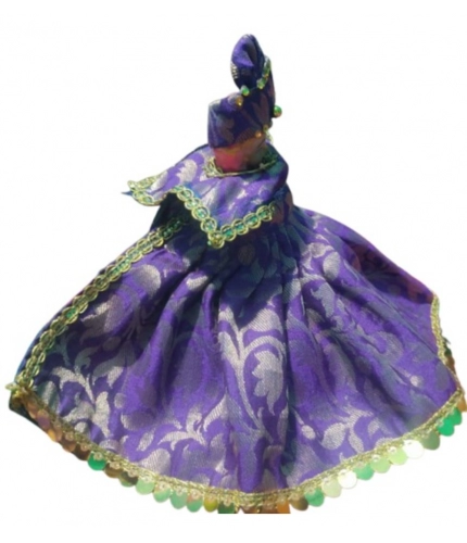Laddu Gopal Silk Dress Size: 0 To 6 (Blue)