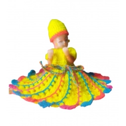 Laddu Gopal Tharad Dress Size: 0 To 6 (Multicolor)