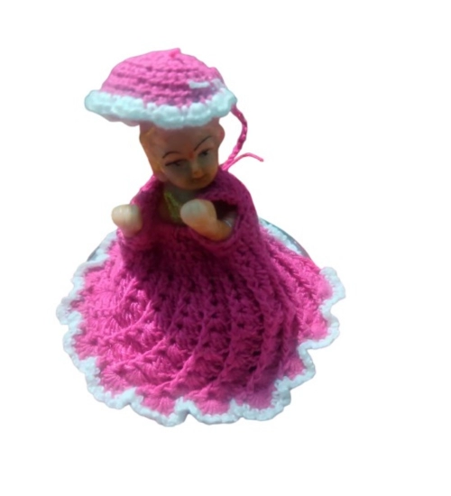 Laddu Gopal Tharad Dress Size: 0 To 6 (Magenta)