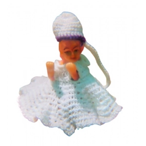 Generic Laddu Gopal Tharad Dress Size: 0 To 6 (White-Lavender)
