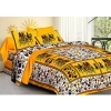 Dropship Cotton Printed Queen Size Bedsheet With 2 Pillow Covers (Yellow, 90x100 Inch)