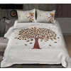 Dropship Cotton Printed Queen Size Bedsheet With 2 Pillow Covers (White, 90x100 Inch)