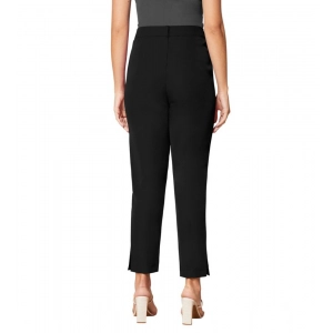 Generic Women's Polyester Solid With Pocket Pant (Black)