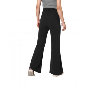 Generic Women's Polyester Cow Pattern Pant (Black)